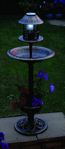2021 Hot Garten Jardin Garden outdoor planter solar <span class=keywords><strong>bird</strong></span> bath hotel <span class=keywords><strong>feeding</strong></span> station