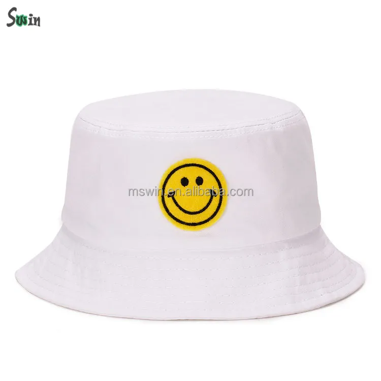 Atacado preço barato simples logotipo design seu próprio cor simples unissex pesca balde chapéus crianças