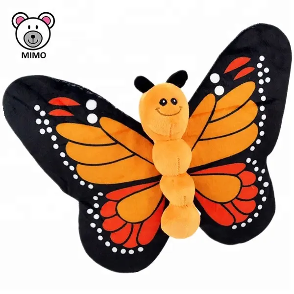 Lifelike Vivid Stuffed Butterfly Animal Toy For Sale Wholesale Cheap OEM Custom Cute Pretty Soft Stuffed Plush Butterfly Toy