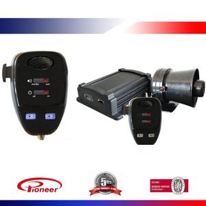 12V 24V 100W tipo de control de micrófono simple sirena de bocina de aire de camión