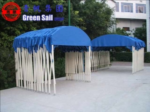 Bâche en PVC de garage rayée, vente en gros, Double couleur, pour tente externe professionnelle - Product Image 2