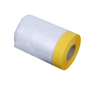 Pre-taped Ddrop Masking Film/Gạo Băng Giấy Với Phim Được Sử Dụng Cho Sơn Shelter - Product Image 1