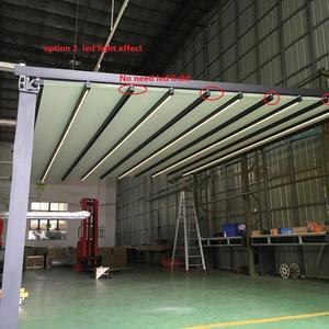 Plegable impermeable toldo retráctil luz LED pérgola para terraza - Product Image 2