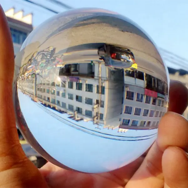 100mm 200mm Temizle Opal dekoratif dayanıklı cam top