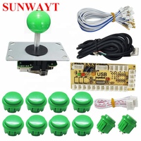 Sıfır Gecikme arcade usb encoder PC DIY Arcade Oyun Düğmesi ve joystick denetleyicisi Kiti için Ahududu Pi + 5 PinJoystick + 10 düğmeler