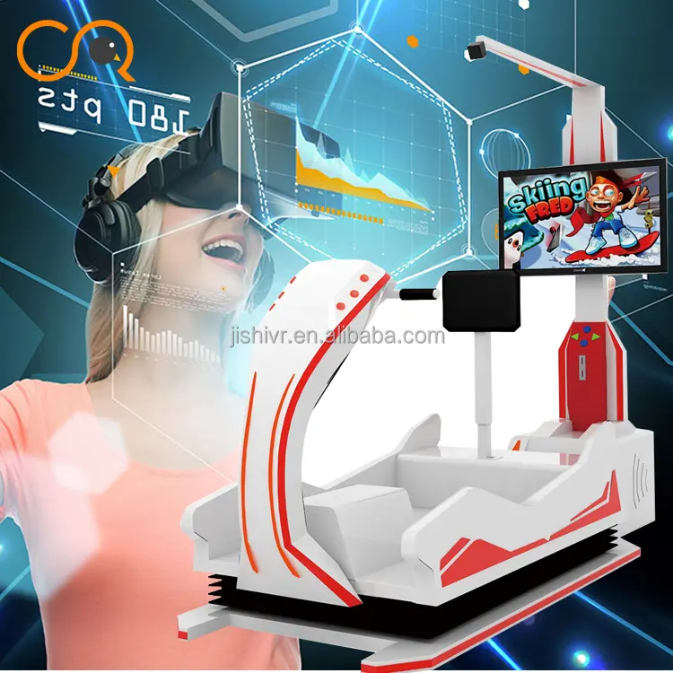 Whole sales price 9d vr skiing simulator virtual reality simulation rides for amusement park equipment