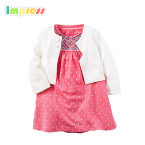Comercio al por mayor de ropa de bebé bebé de algodón superior con vestido del <span class=keywords><strong>mono</strong></span> del bebé del diseño - Product Image 4