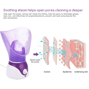 Sıcak nemlendirici su yüz buhar sprey Spa Nano sprey Vaporizador sıcak ve soğuk yüz Sauna Facesteam vapur
