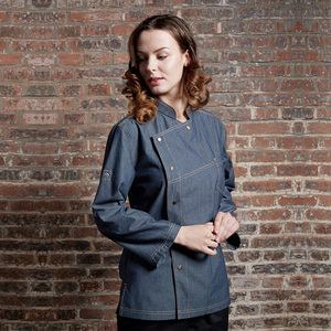 CHECKEDOUT Manteau <span class=keywords><strong>de</strong></span> chef à la mode Hotsale et vestes <span class=keywords><strong>de</strong></span> chef <span class=keywords><strong>de</strong></span> <span class=keywords><strong>cuisine</strong></span> unisexes à manches réglables pour hôtel et restaurants - Product Image 2
