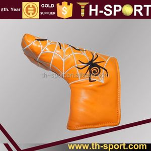 Borduurwerk <span class=keywords><strong>spider</strong></span> PU <span class=keywords><strong>putter</strong></span> head cover