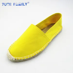 Espadrilles en chanvre naturel pour femmes, chaussures plates, vente en gros,