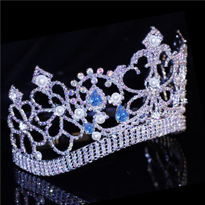 Beauty Custom Strass Festzug Kronen Kristall Metall Miss Tiara