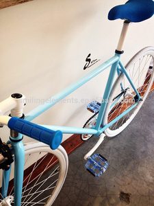 700c mujercita azul marco de taiwán hecho de piezas de la bicicleta bicicleta de artes fijos - Product Image 3