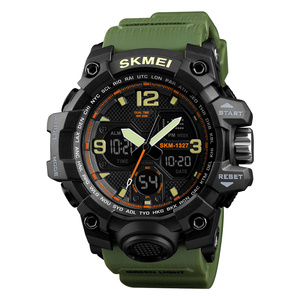 <span class=keywords><strong>Relojes</strong></span> Hombre SKMEI 1327 Reloj de Pulsera Deportivo para Exteriores con Doble Hora Analógico Digital para Hombre y Mujer - Product Image 5