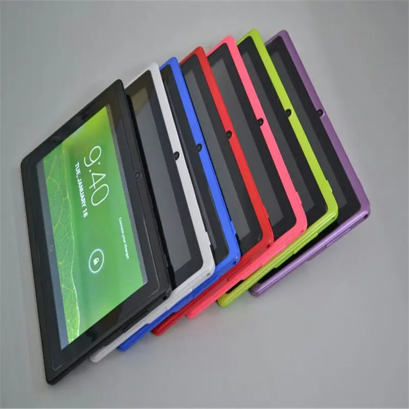 Tableta pc de 7 pulgadas, pantalla capacitiva, android, cámara dual, 4GB, WIFI, 6 colores