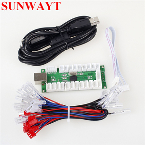 2 Máy Nghe Nhạc <span class=keywords><strong>Arcade</strong></span> DIY Trò Chơi Cần Điều Khiển Kit Với 32Mm Vòng Chrome Chiếu Sáng <span class=keywords><strong>LED</strong></span> Đẩy Nút Và 5V <span class=keywords><strong>Arcade</strong></span> <span class=keywords><strong>Led</strong></span> USB Mã Hóa Hội Đồng Quản Trị - Product Image 2