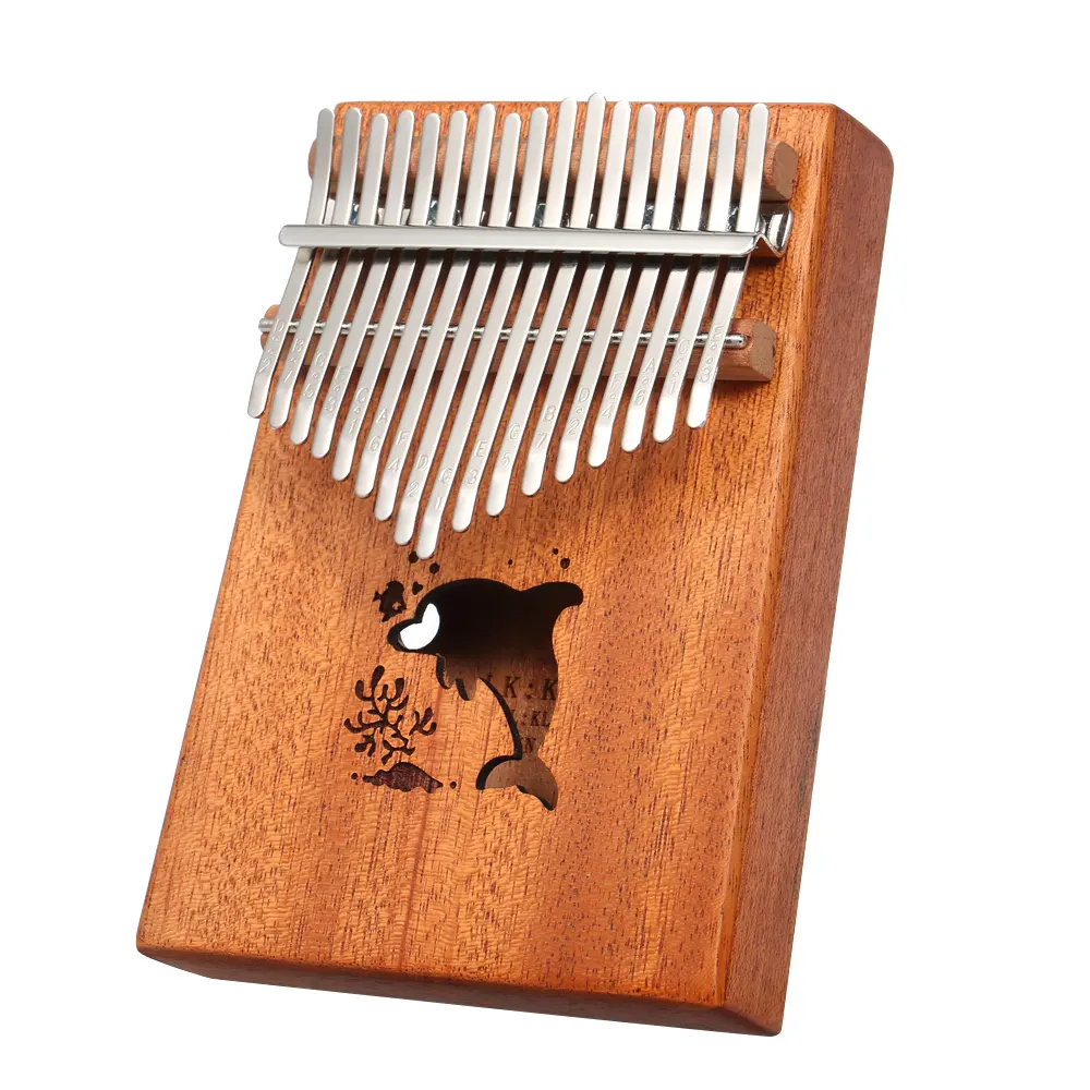 17 Key Tất Cả Rắn Gỗ Gụ Ngón Tay Đàn Piano Ngón Tay Cái Đàn Piano Kalimba Phiên