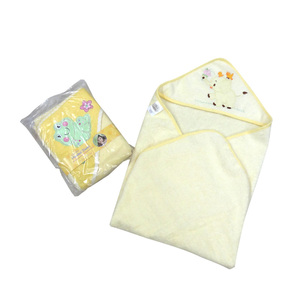 Peu bricole monde éléphant capuchon bébé serviette organique - Product Image 3