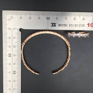 Echsio cubique zircone bracelet et anneau set or délicat bracelet pour les femmes bijoux de mariage ensemble SZ040 - Product Image 6