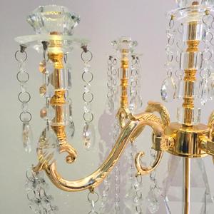 Hongyu <strong>floor</strong> <strong>standing</strong> wedding <strong>crystal</strong> <strong>candelabra</strong> 2019 beautiful hot sales wedding & home decoration home - Product Image 6