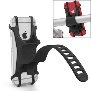 Support de téléphone pour <span class=keywords><strong>vélo</strong></span> en silicone noir intégral, produit d'usine 2022 - Product Image 1
