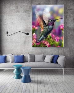 Specht Op Bloemen Steen Kunst Schilderij Pasta Kruissteken Vogels Diamant Painting - Product Image 3