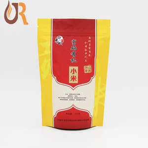 Stampa personalizzata opaca superficie di riso cibo sacchetto della chiusura lampo di personalizzazione pacchetto <span class=keywords><strong>miglio</strong></span> di plastica stand up di imballaggio foglio di alluminio sacchetto - Product Image 1