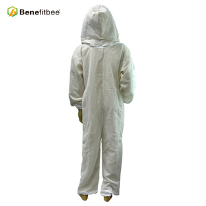 Color blanco algodón apicultor trajes <span class=keywords><strong>de</strong></span> protección <span class=keywords><strong>de</strong></span> abeja transpirable <span class=keywords><strong>traje</strong></span> <span class=keywords><strong>de</strong></span> la abeja <span class=keywords><strong>de</strong></span> la miel trajes - Product Image 3