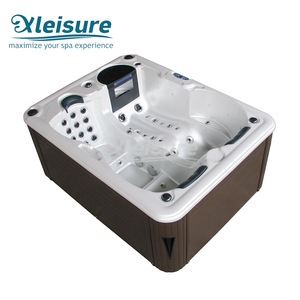 Bain à remous américain pour 3 personnes en forme de rectangle, spa de massage corporel et sexuel - Product Image 2