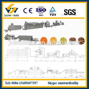 automatique processus de <span class=keywords><strong>corn</strong></span> flakes céréales de petit déjeuner en vrac machine - Product Image 2