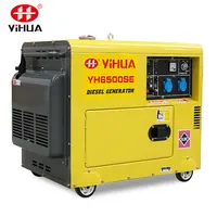 Small Type Air Cooled 5000w 5KW 5KVA Portable Super Silent Diesel Generator für Home Use