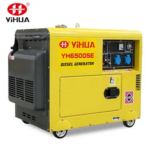 Generator Diesel Portabel 5000W 5KW 5KVA, Generator Diesel Super Diam Tipe Kecil untuk Penggunaan Di Rumah