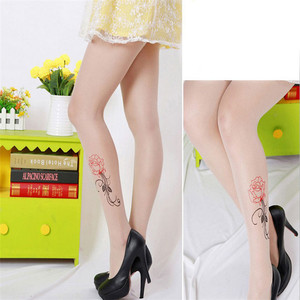 Diseño <span class=keywords><strong>de</strong></span> Moda <span class=keywords><strong>desnuda</strong></span> divertida patrón tatuaje falso <span class=keywords><strong>de</strong></span> las <span class=keywords><strong>mujeres</strong></span> pantimedias impresión - Product Image 3