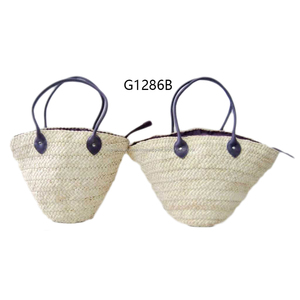 New style fashion high quality sheet corn basket straw beach bag with Teddy bear - Product Image 3