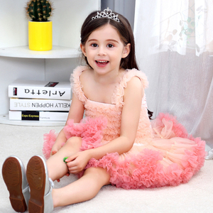 Abito Tutu <span class=keywords><strong>per</strong></span> Bambine, Abbigliamento Boutique all'Ingrosso, Vestito da Festa <span class=keywords><strong>per</strong></span> Bambine con Morbido Tulle e Volant <span class=keywords><strong>per</strong></span> Danza - Product Image 5