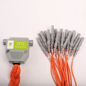 Greentek elektrotları EEG adaptör kablosu DB25 dişi konnektör 25 dokunmatik geçirmez konnektörler