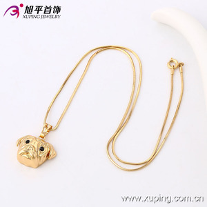 Pendentif en laiton xup, bijoux à la mode en or, tête de <span class=keywords><strong>chien</strong></span>, animal tendance, vente en gros, 32523 - Product Image 3