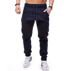 <strong>Black</strong> Blank Plain <strong>Work</strong> Wear Custom Mens Mid Waist Lightweight Straight Canvas Workout <strong>Pants</strong> with Pockets - Product Image 4