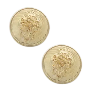 Hot Sale Engraved Round Brand logo Custom Designer Metal Sewing Shank <strong>Buttons</strong> for <strong>Coat</strong> - Product Image 1