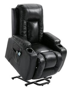 Sillón <span class=keywords><strong>reclinable</strong></span> eléctrico <span class=keywords><strong>de</strong></span> cuero para ancianos, silla <span class=keywords><strong>reclinable</strong></span> con carga USB para teléfono, masaje <span class=keywords><strong>de</strong></span> 8 puntos y elevador <span class=keywords><strong>de</strong></span> calor - Product Image 1