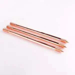 copper-clad steel grounding rod copper rod earth rods