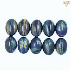 All'ingrosso 13x18mm naturale <span class=keywords><strong>occhio</strong></span> <span class=keywords><strong>di</strong></span> <span class=keywords><strong>tigre</strong></span> ovale Cabochon agata pietre <span class=keywords><strong>di</strong></span> <span class=keywords><strong>pietra</strong></span> per gioielli - Product Image 4