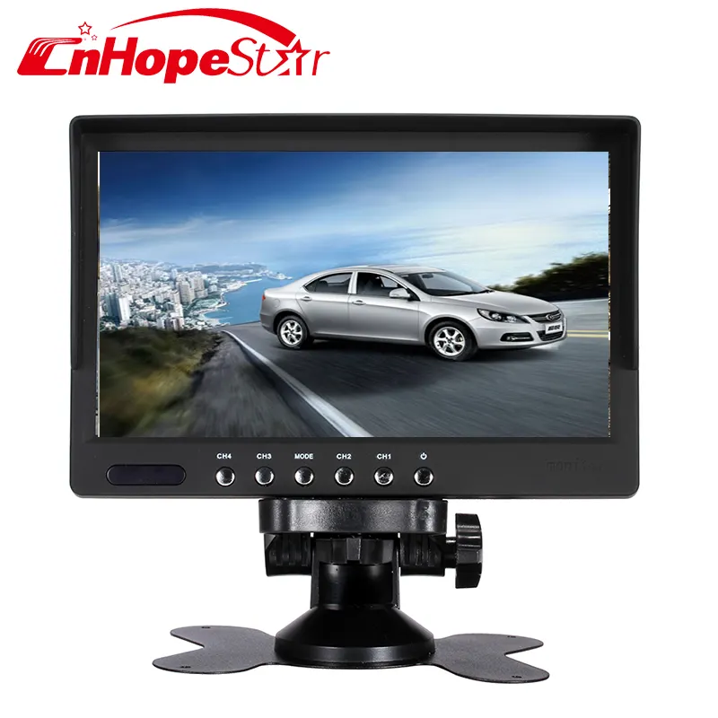 7 Inch TFT LCD Màu Chiếu Hậu Xe Ô Tô Gương Monitor đối với DVD/VCR/Xe Khoản Sao Lưu Máy Ảnh (DC 12 V/PAL/NTSC)