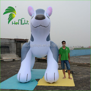 Hongyi-<span class=keywords><strong>globo</strong></span> inflable gigante de PVC, juguete de Husky gris, gran oferta - Product Image 3