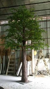 <span class=keywords><strong>Plante</strong></span> artificielle en fibre de verre, arbre à argent <span class=keywords><strong>Pachira</strong></span> porte-bonheur, pour la décoration intérieure - Product Image 2