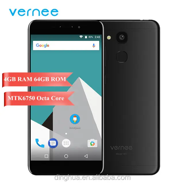 Vernee M5 смартфон на Android 5,2, восемь ядер, экран 7,0 дюйма, 4 Гб + 64 ГБ
