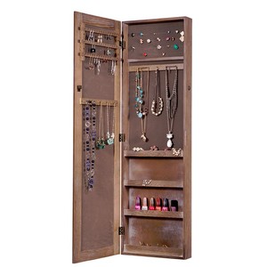 패션 벽 마운트 매달려 유형 보석 주최자 캐비닛 armoire 거울 - Product Image 5