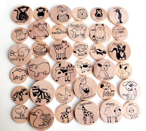 Montessori <span class=keywords><strong>di</strong></span> Legno Animali Monete, Per Bambini Giocattoli Educativi, I Bambini <span class=keywords><strong>Gioco</strong></span> <span class=keywords><strong>di</strong></span> <span class=keywords><strong>memoria</strong></span> Pezzi - Product Image 1