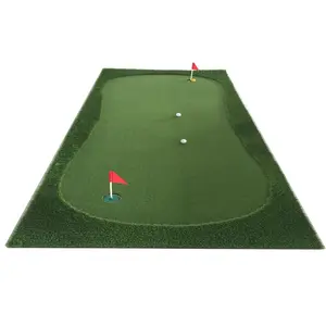 YGTポータブル屋内ミニゴルフ練習用表面カーペットで緑を置く