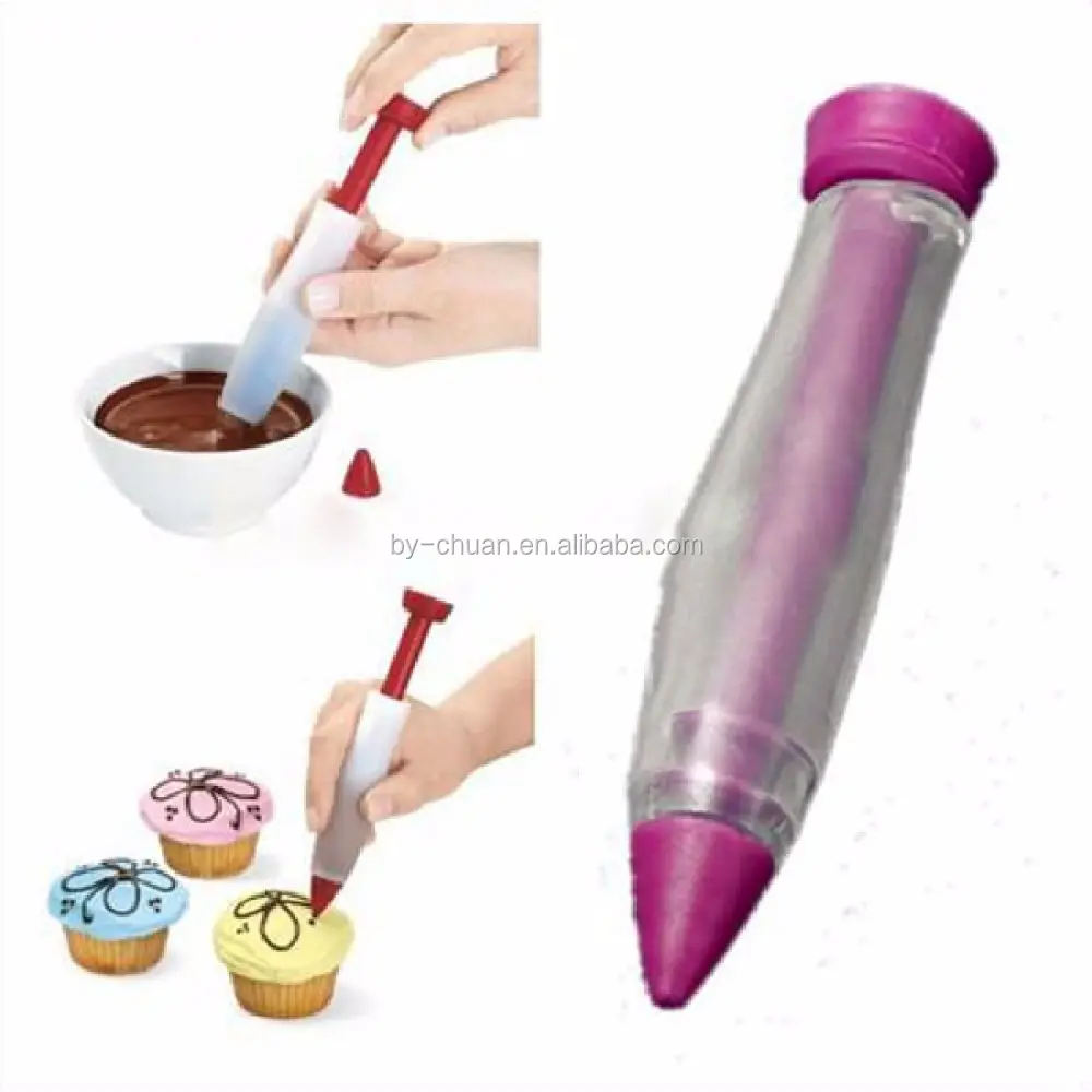 Penna in Silicone per scrittura alimentare strumenti per decorare il cioccolato stampo per torta tazza per crema biscotto glassa Piping ugelli per pasticceria accessori da cucina